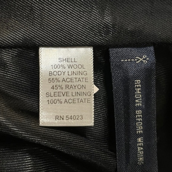 Banana Republic Men’s Charcoal Wool Blazer - Size 40S - Picture 9 of 10